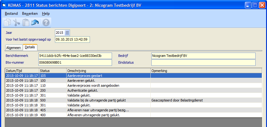 Inzoomen status Digipoort